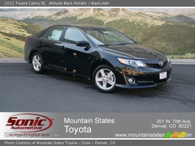 2012 Toyota Camry SE in Attitude Black Metallic