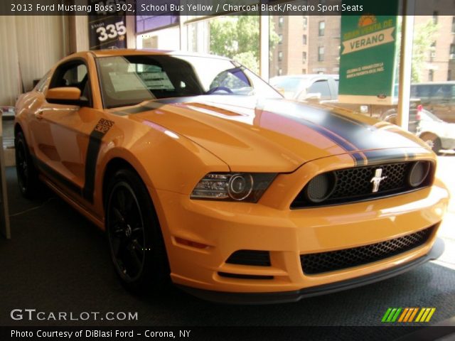 2013 Ford Mustang Boss 302 in School Bus Yellow