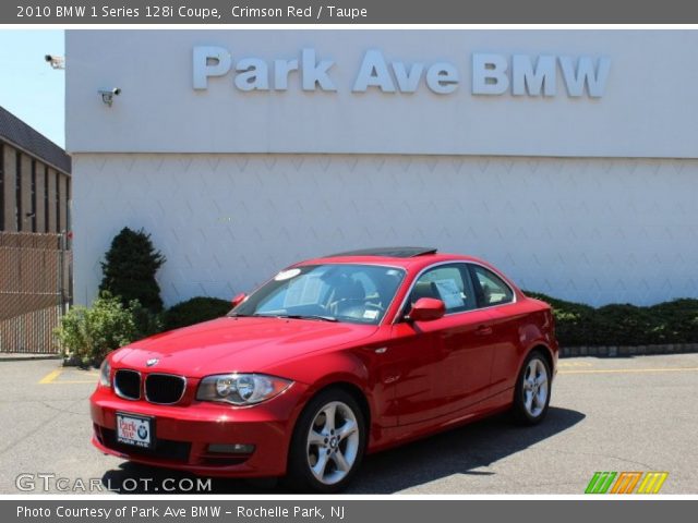 2010 BMW 1 Series 128i Coupe in Crimson Red