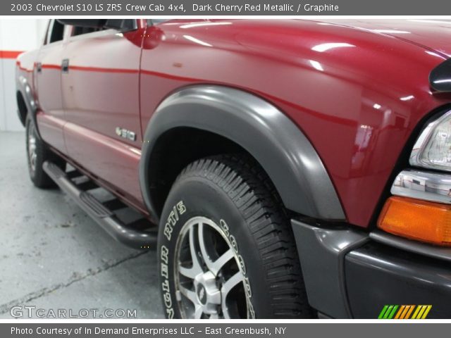 2003 Chevrolet S10 LS ZR5 Crew Cab 4x4 in Dark Cherry Red Metallic