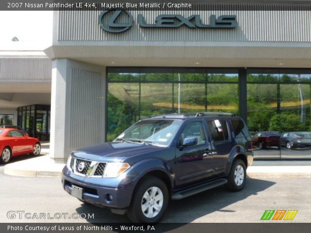 2007 Nissan Pathfinder LE 4x4 in Majestic Blue Metallic