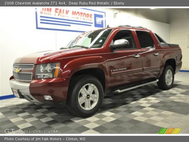2008 Chevrolet Avalanche Z71 4x4 in Deep Ruby Red Metallic