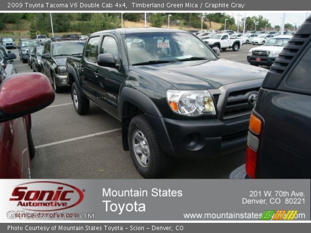 2009 Toyota Tacoma V6 Double Cab 4x4 in Timberland Green Mica