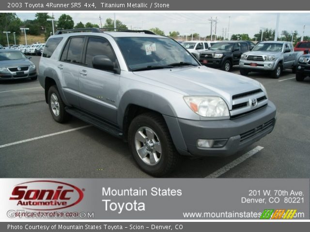 2003 Toyota 4Runner SR5 4x4 in Titanium Metallic