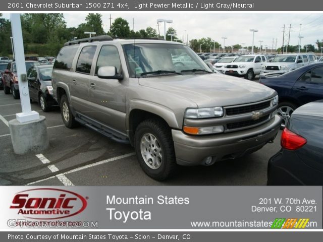 2001 Chevrolet Suburban 1500 Z71 4x4 in Light Pewter Metallic