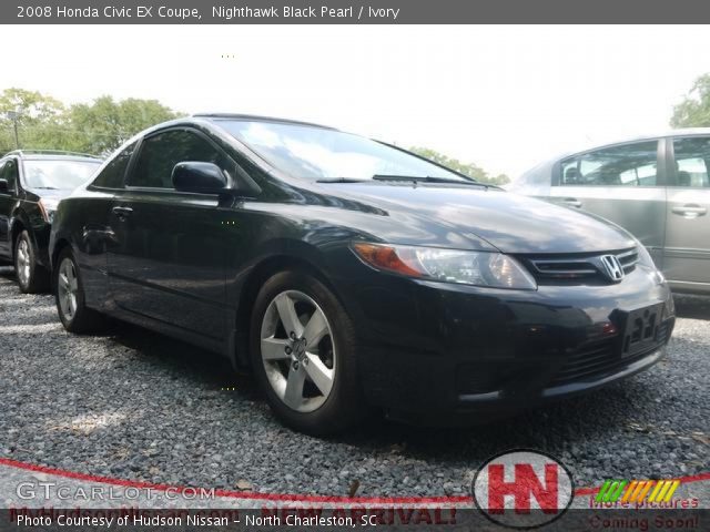 2008 Honda Civic EX Coupe in Nighthawk Black Pearl