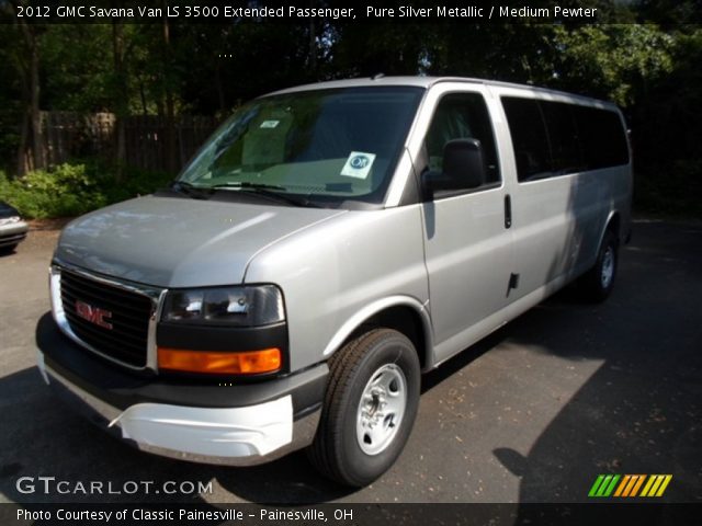 2012 GMC Savana Van LS 3500 Extended Passenger in Pure Silver Metallic