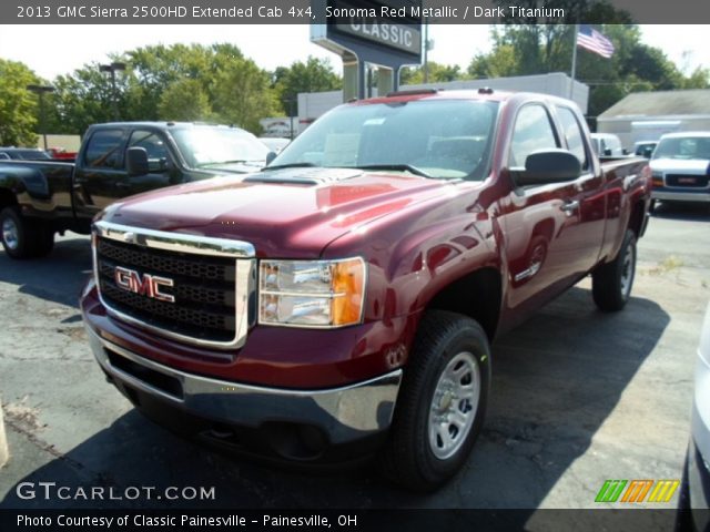 2013 GMC Sierra 2500HD Extended Cab 4x4 in Sonoma Red Metallic