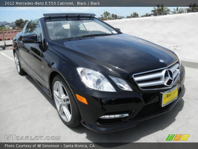 2012 Mercedes-Benz E 550 Cabriolet in Black