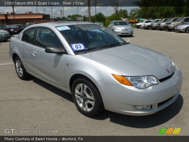 2003 Saturn ION 3 Quad Coupe in Silver