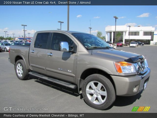 2009 Nissan Titan LE Crew Cab 4x4 in Desert Stone