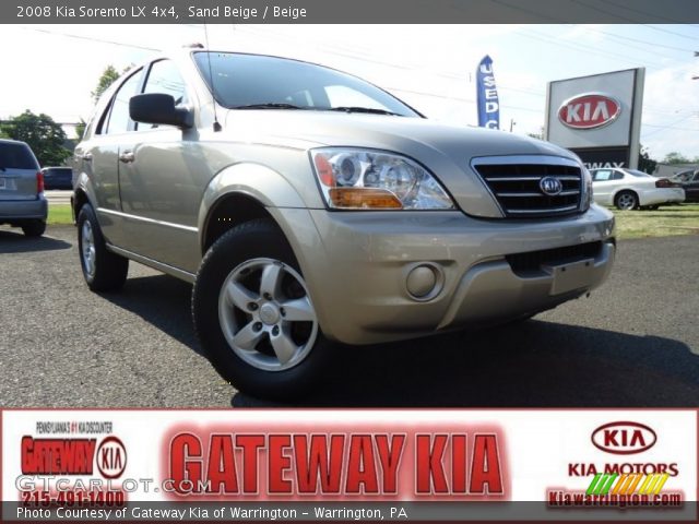 2008 Kia Sorento LX 4x4 in Sand Beige