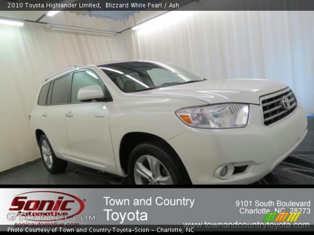 2010 Toyota Highlander Limited in Blizzard White Pearl