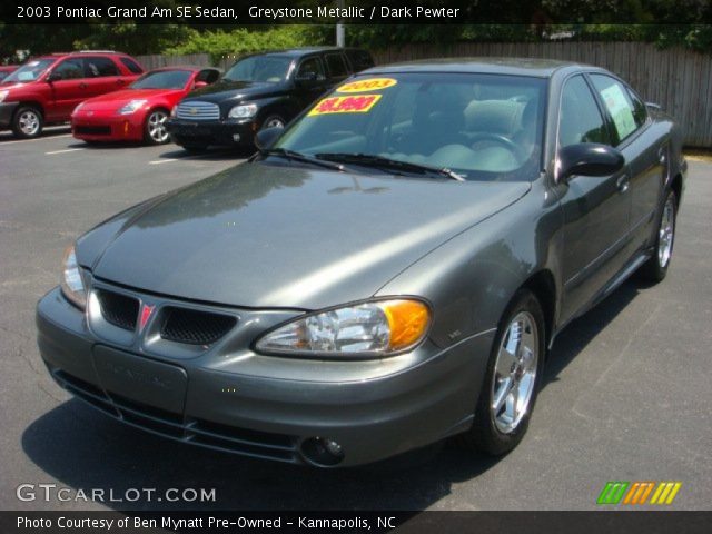 2003 Pontiac Grand Am SE Sedan in Greystone Metallic