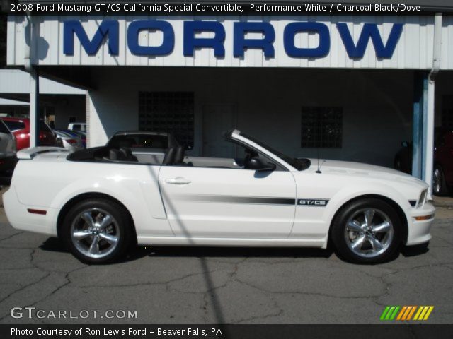 2008 Ford Mustang GT/CS California Special Convertible in Performance White