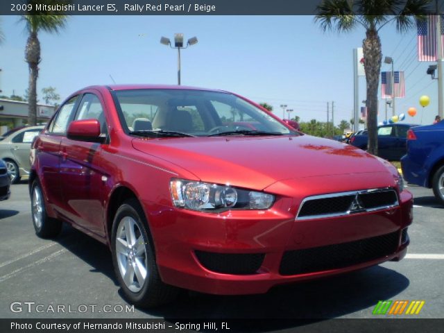 2009 Mitsubishi Lancer ES in Rally Red Pearl