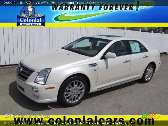 2009 Cadillac STS 4 V6 AWD in White Diamond Tricoat