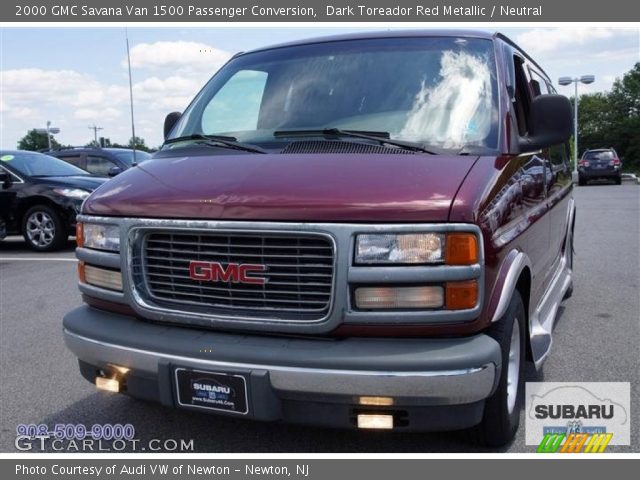 2000 GMC Savana Van 1500 Passenger Conversion in Dark Toreador Red Metallic