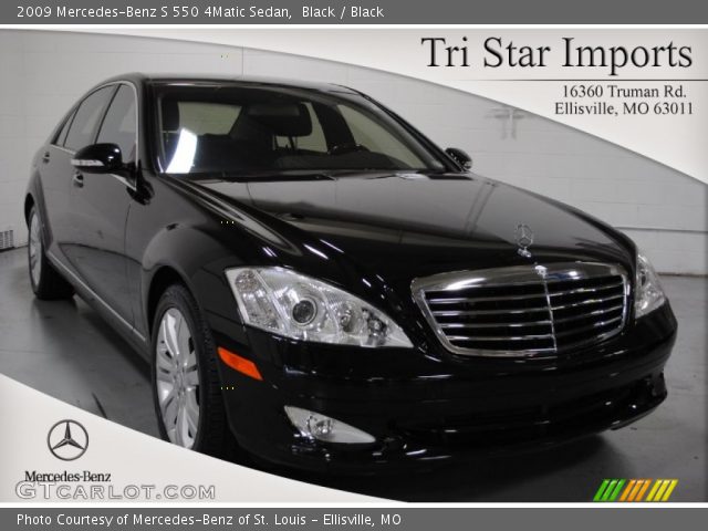2009 Mercedes-Benz S 550 4Matic Sedan in Black