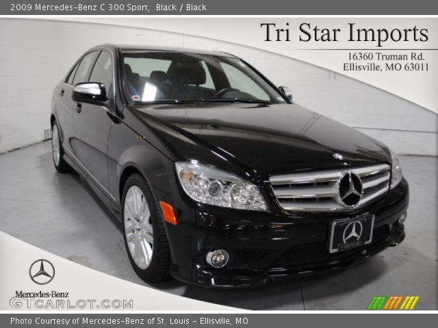 2009 Mercedes-Benz C 300 Sport in Black