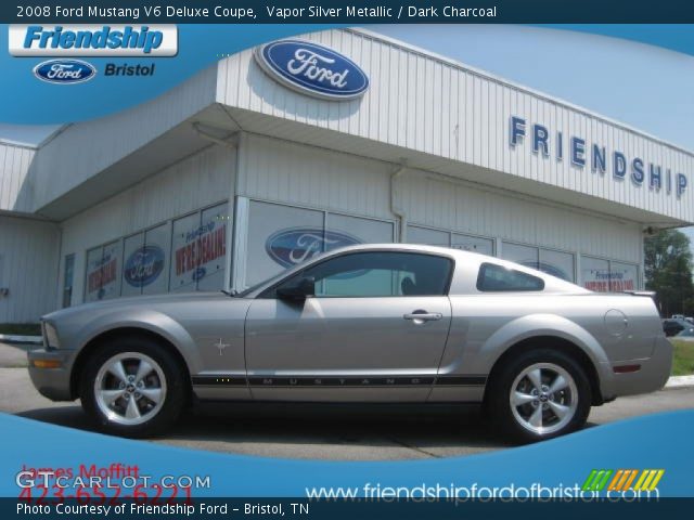 2008 Ford Mustang V6 Deluxe Coupe in Vapor Silver Metallic