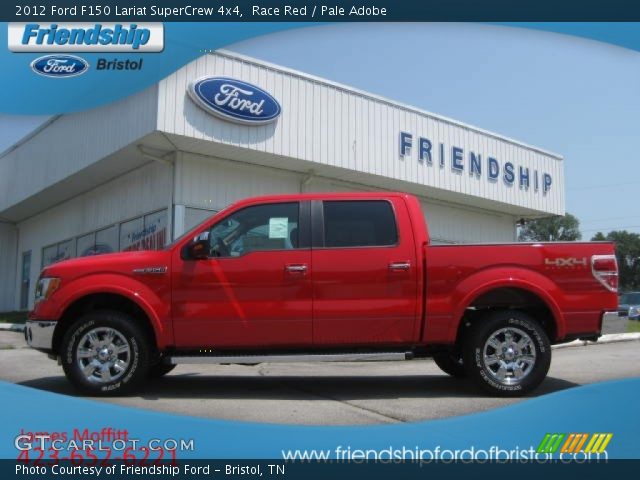 2012 Ford F150 Lariat SuperCrew 4x4 in Race Red
