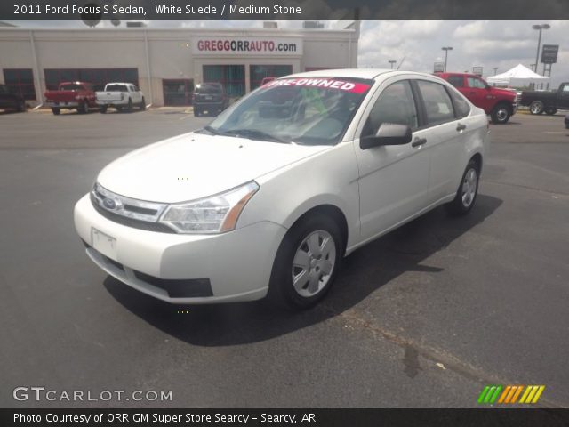 2011 Ford Focus S Sedan in White Suede