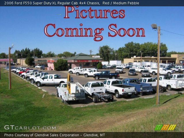 2006 Ford F550 Super Duty XL Regular Cab 4x4 Chassis in Red