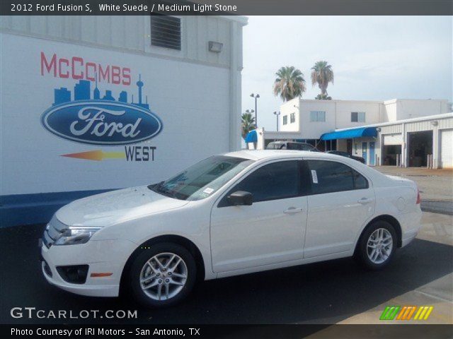 2012 Ford Fusion S in White Suede