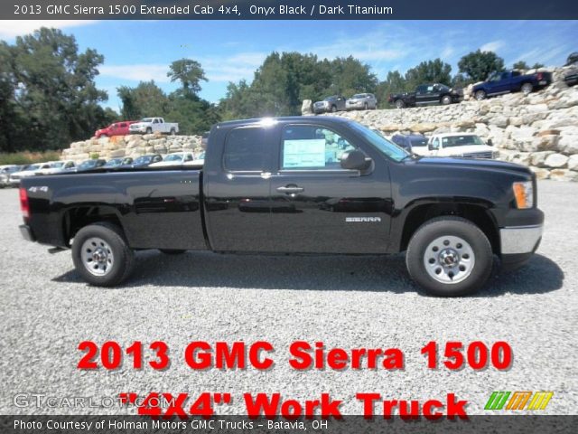 2013 GMC Sierra 1500 Extended Cab 4x4 in Onyx Black