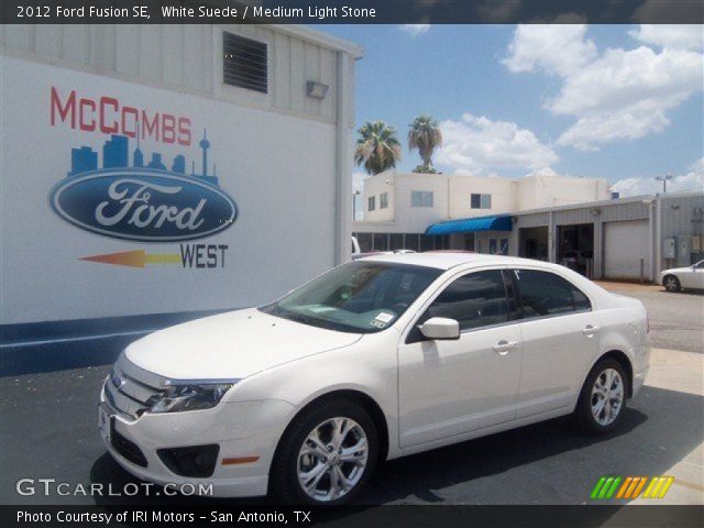 2012 Ford Fusion SE in White Suede
