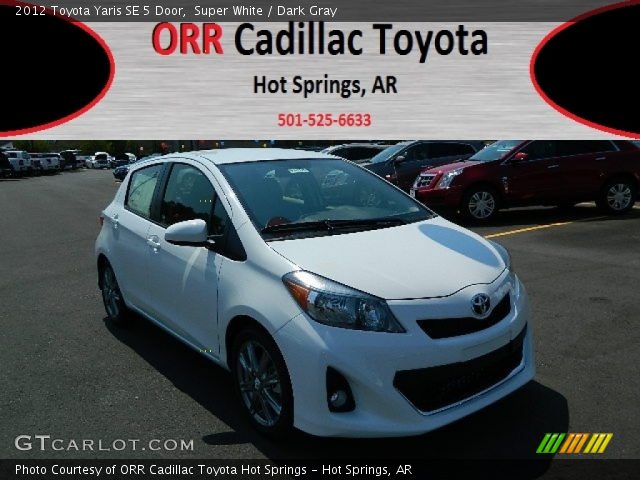 2012 Toyota Yaris SE 5 Door in Super White
