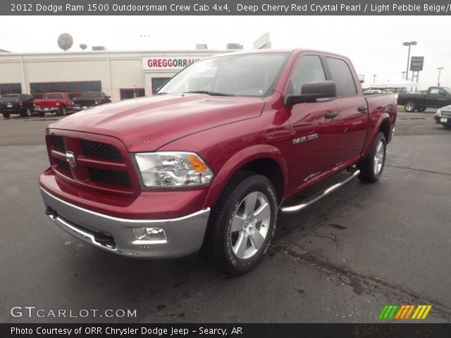 2012 Dodge Ram 1500 Outdoorsman Crew Cab 4x4 in Deep Cherry Red Crystal Pearl