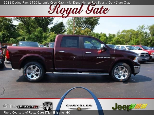 2012 Dodge Ram 1500 Laramie Crew Cab 4x4 in Deep Molten Red Pearl