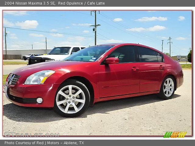 2004 Nissan Maxima 3.5 SE in Red Opulence