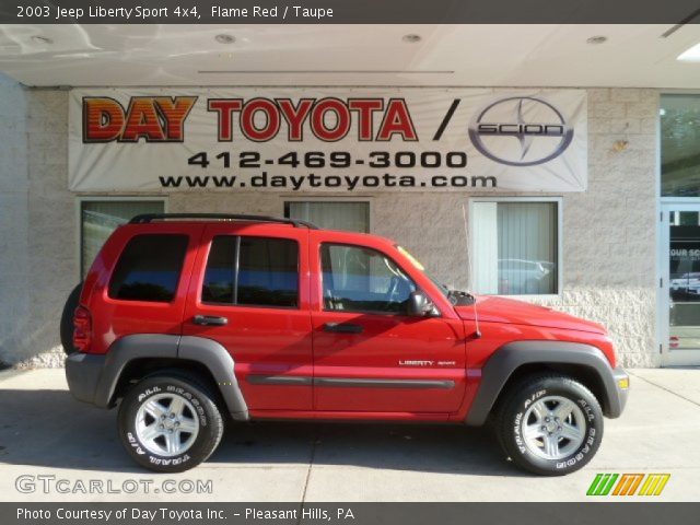 2003 Jeep Liberty Sport 4x4 in Flame Red