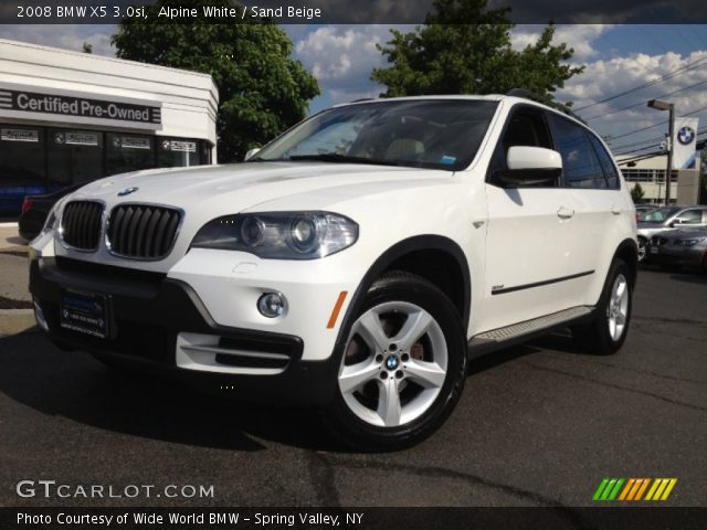 2008 BMW X5 3.0si in Alpine White