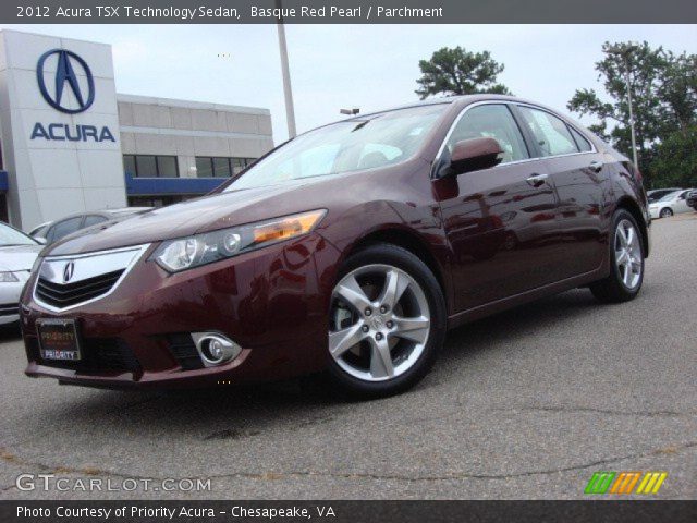 2012 Acura TSX Technology Sedan in Basque Red Pearl