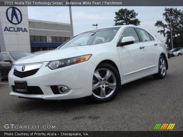 2012 Acura TSX Technology Sedan in Bellanova White Pearl