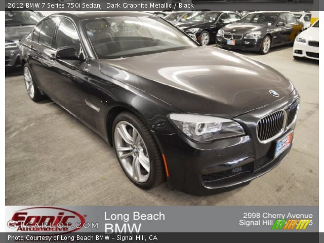 2012 BMW 7 Series 750i Sedan in Dark Graphite Metallic
