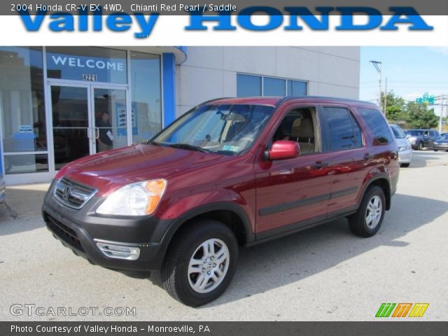 2004 Honda CR-V EX 4WD in Chianti Red Pearl