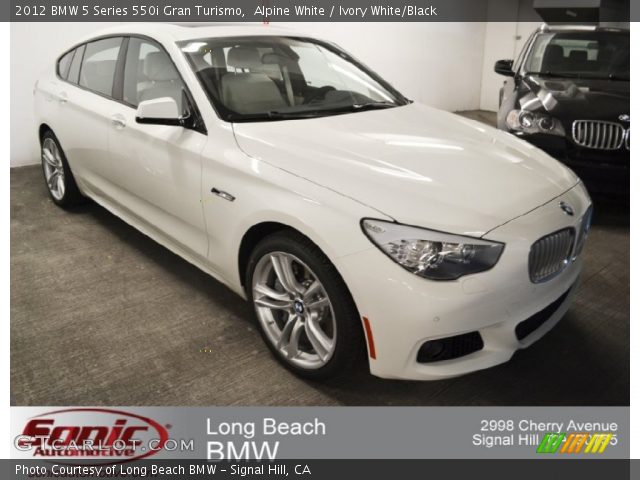 2012 BMW 5 Series 550i Gran Turismo in Alpine White