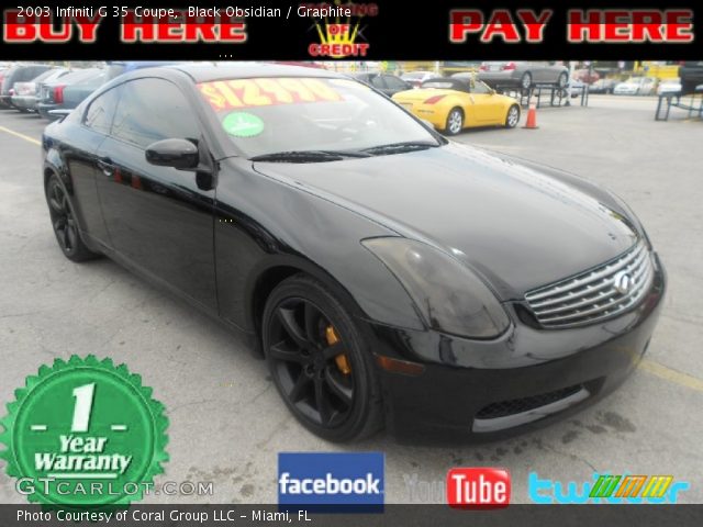 2003 Infiniti G 35 Coupe in Black Obsidian