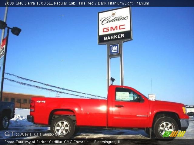 2009 GMC Sierra 1500 SLE Regular Cab in Fire Red