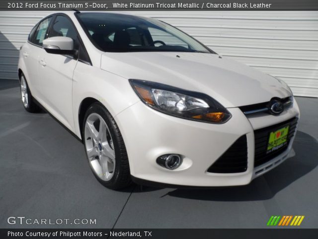 2012 Ford Focus Titanium 5-Door in White Platinum Tricoat Metallic