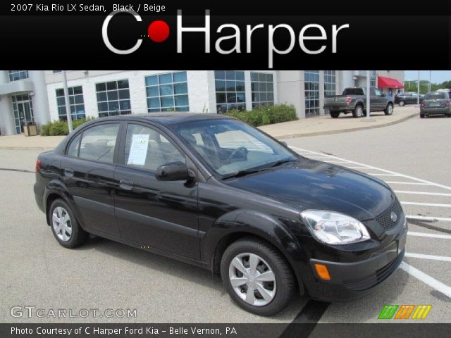 2007 Kia Rio LX Sedan in Black