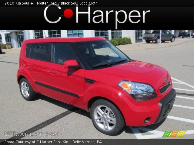 2010 Kia Soul + in Molten Red