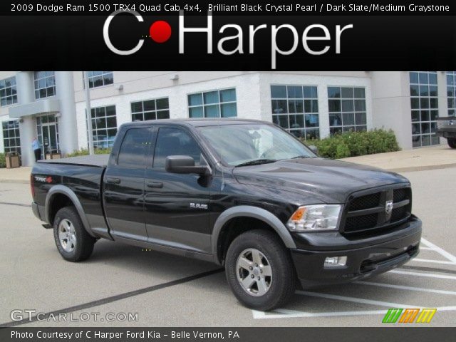 2009 Dodge Ram 1500 TRX4 Quad Cab 4x4 in Brilliant Black Crystal Pearl