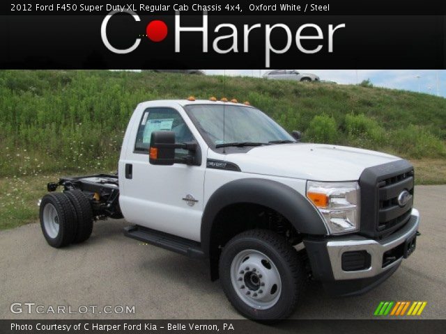 2012 Ford F450 Super Duty XL Regular Cab Chassis 4x4 in Oxford White