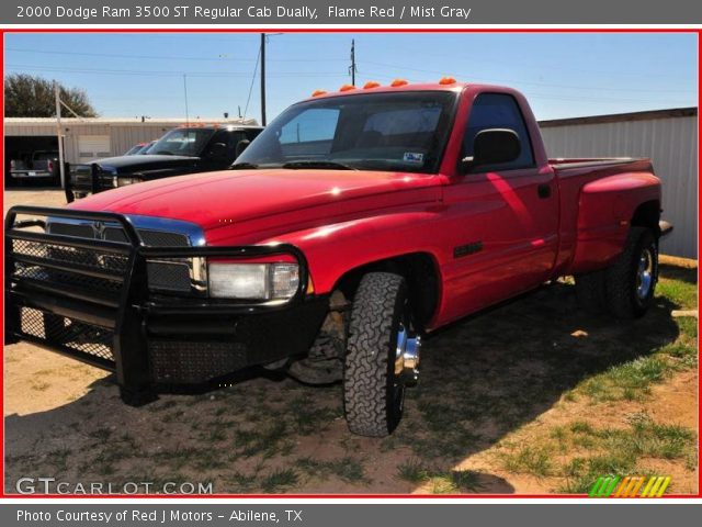 2000 Dodge Ram 3500 ST Regular Cab Dually in Flame Red